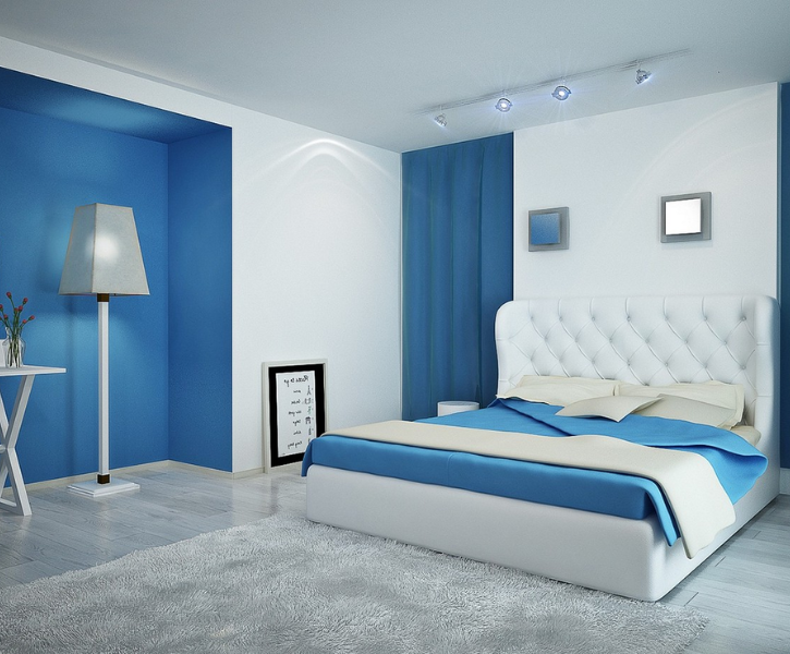 The two colour combination for bedroom