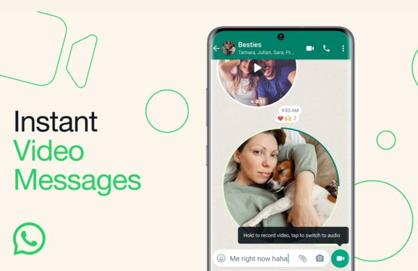 WhatsApp Introduces Instant Video Messages to Its Chats